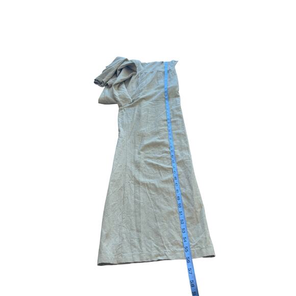 Nobody's Child Jumpsuit Beige Smocked Back Short Sleeve Casual Basic Size 10 - Picture 16 of 16